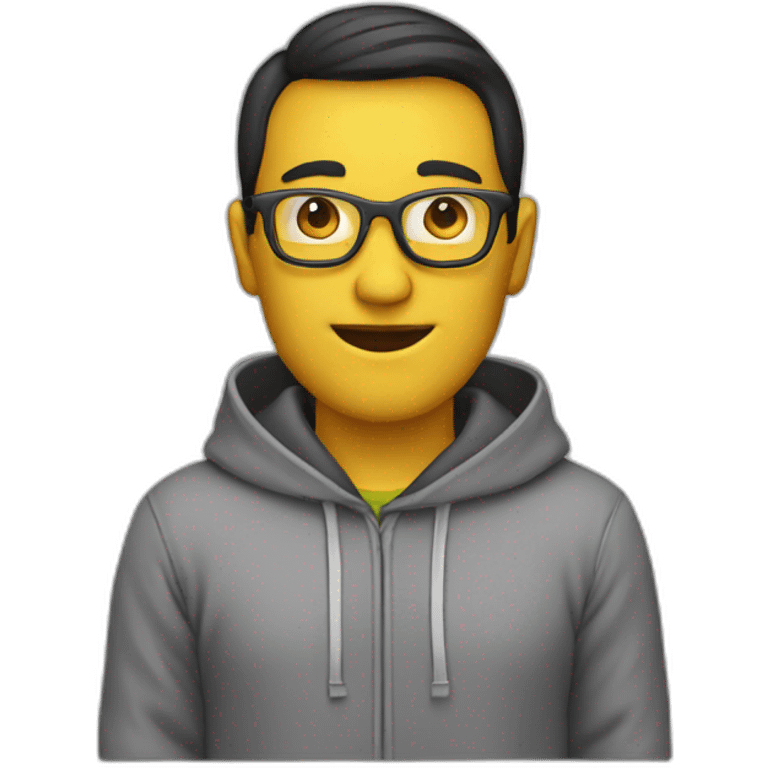 Programmer hoodie emoji