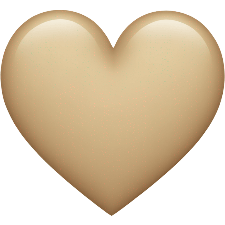 Beige heart  emoji