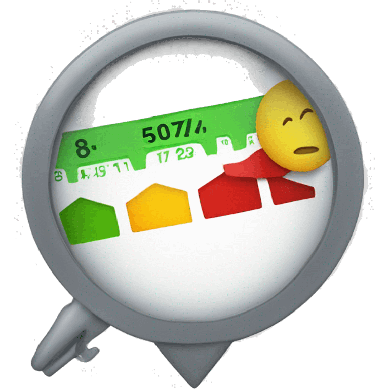 credit score grafic emoji