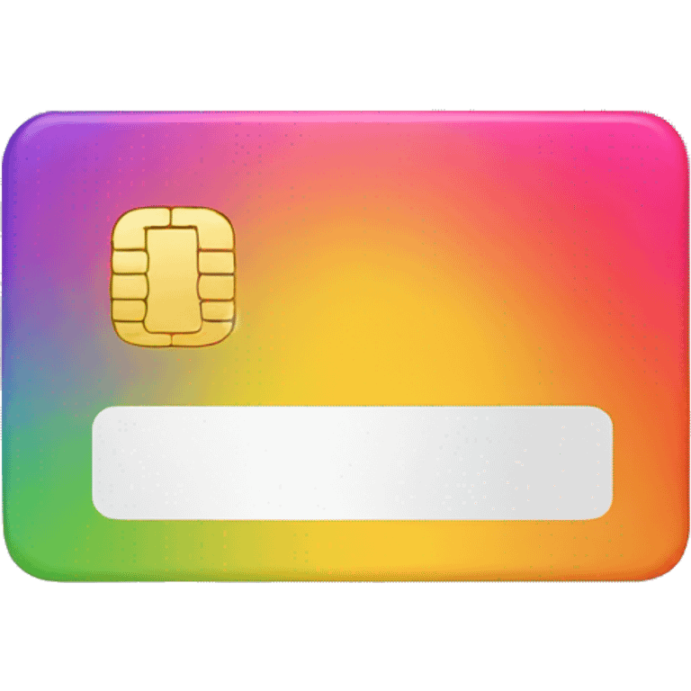 gradient credit card emoji