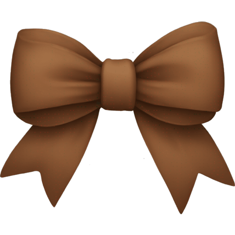 Brown bow  emoji