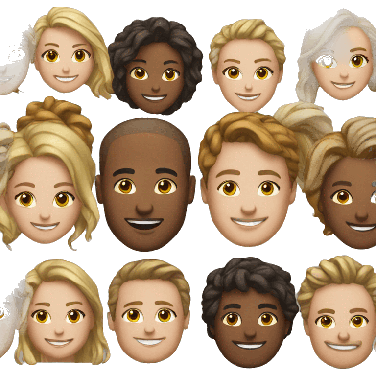 soceerteam group portrait emoji