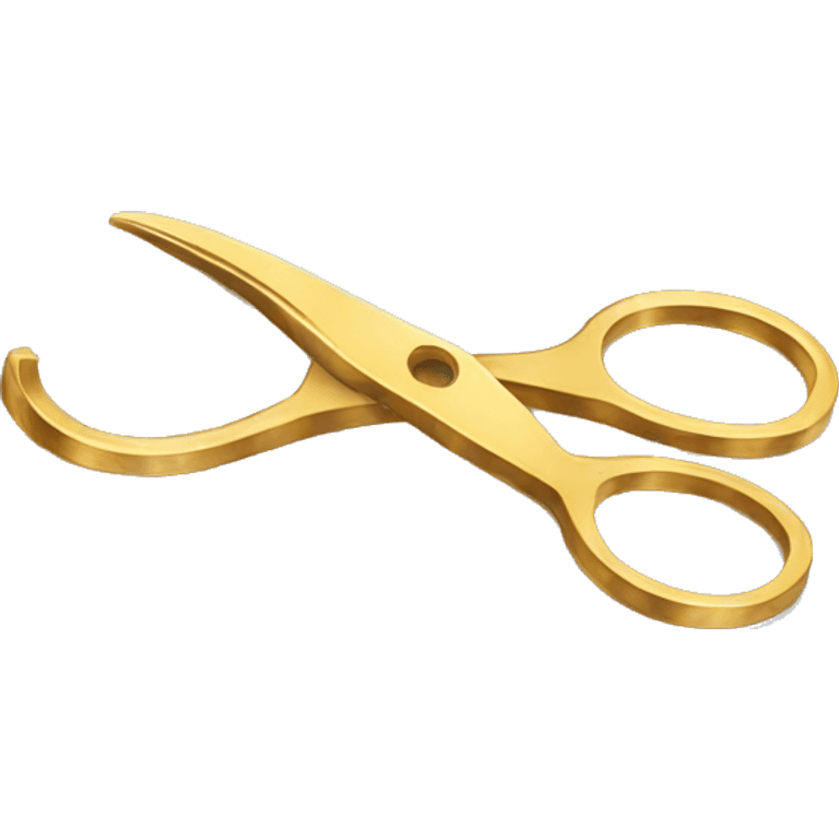 Gold scissors emoji