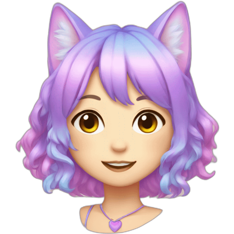 chromatic Neko girl emoji