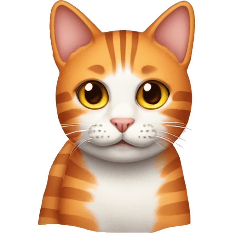 orange striped cat  emoji