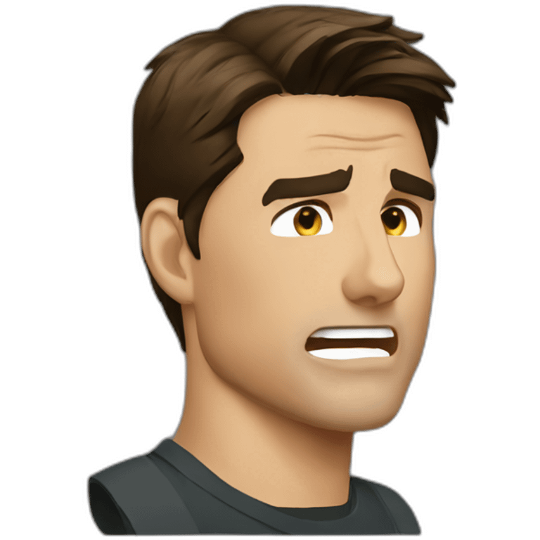 Tom Cruise is crying emoji