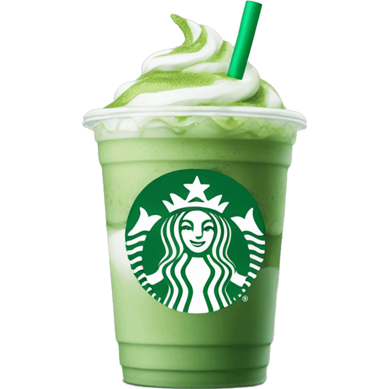 Starbucks Iced matcha latte emoji