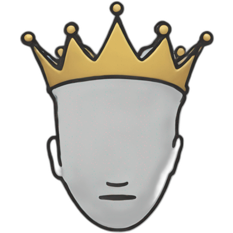 outlined crown emoji