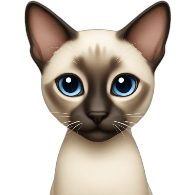 cute Siamese cat emoji