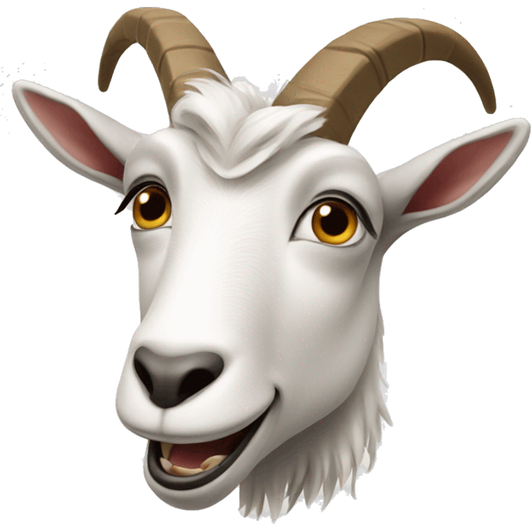 Goat with open mouth  emoji