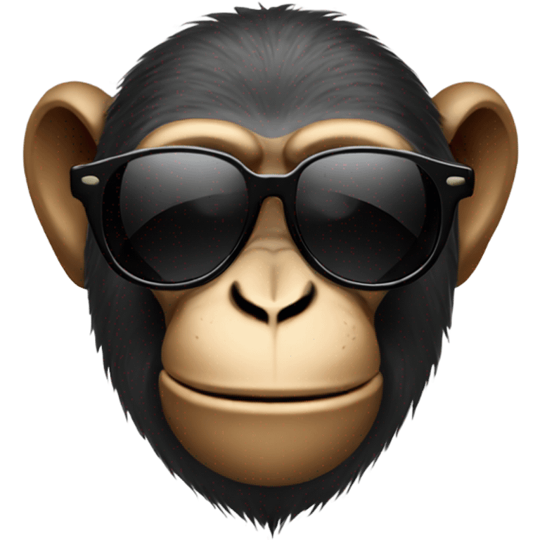 Monkey with sunglasses  emoji