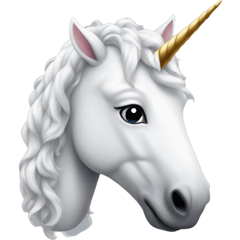 White unicorn emoji