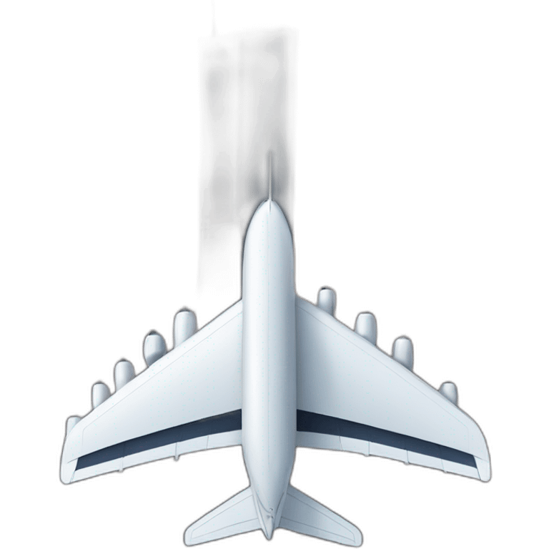 Plane and two skyscrapers emoji