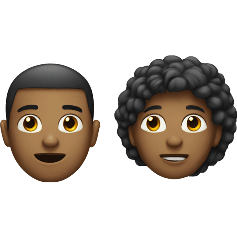 two people. one we trust and one we don't trust emoji