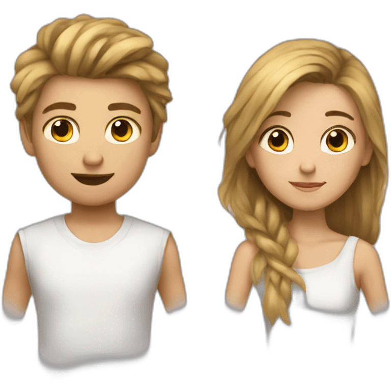 Nikita boy and Finja girl emoji