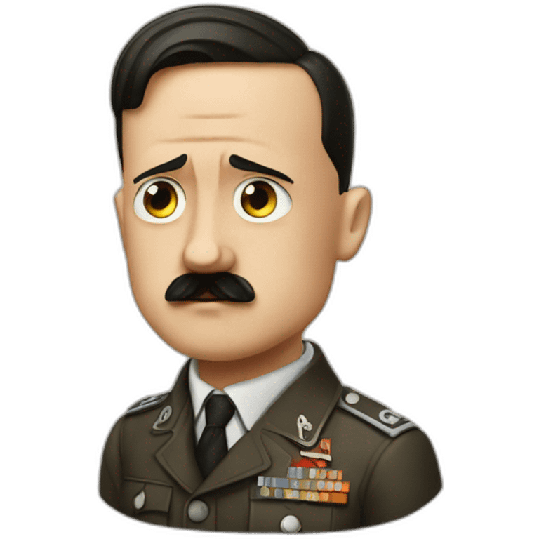 Hitler avec le signe nazi emoji