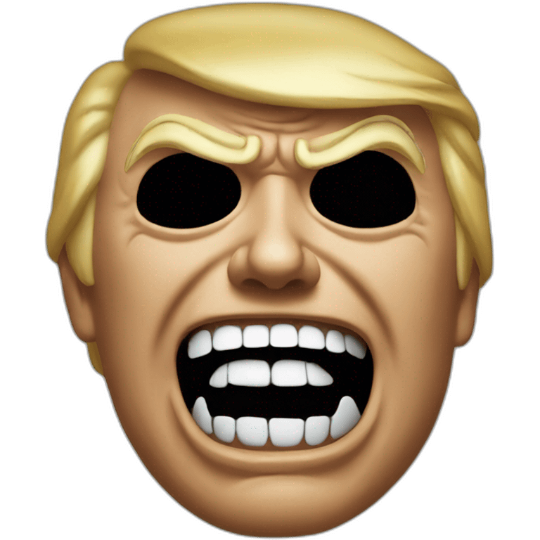 Trump as scream mask emoji