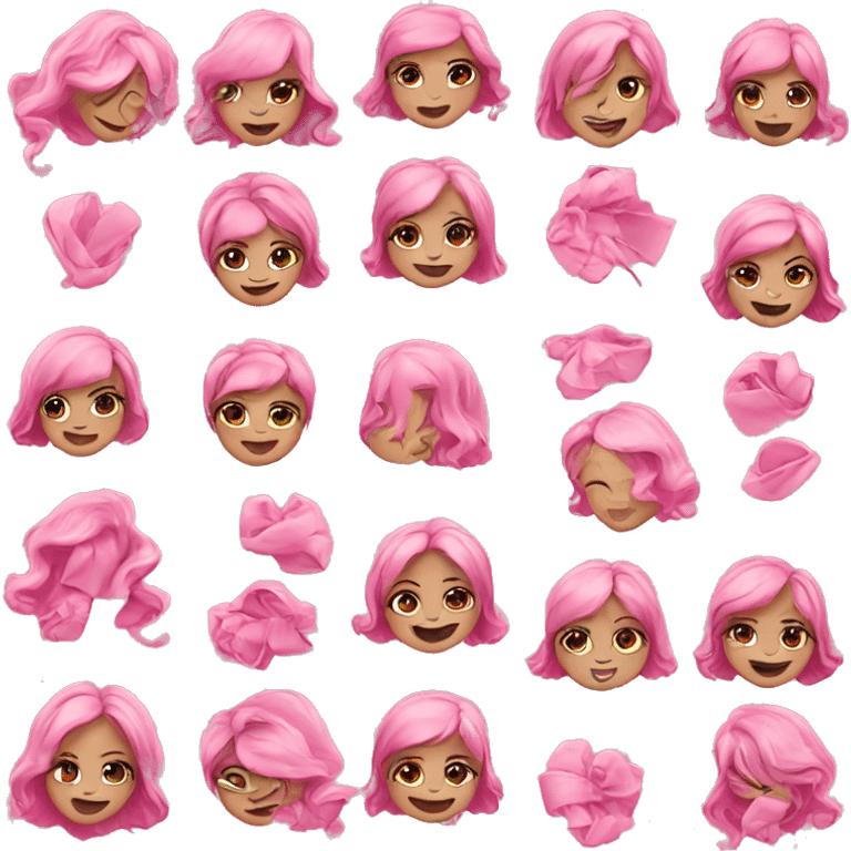 Girly pink emojis  emoji