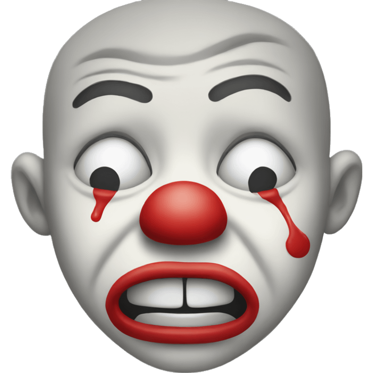 Crying clown  emoji