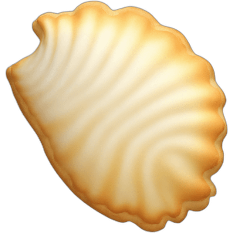 shell-shaped cookie emoji