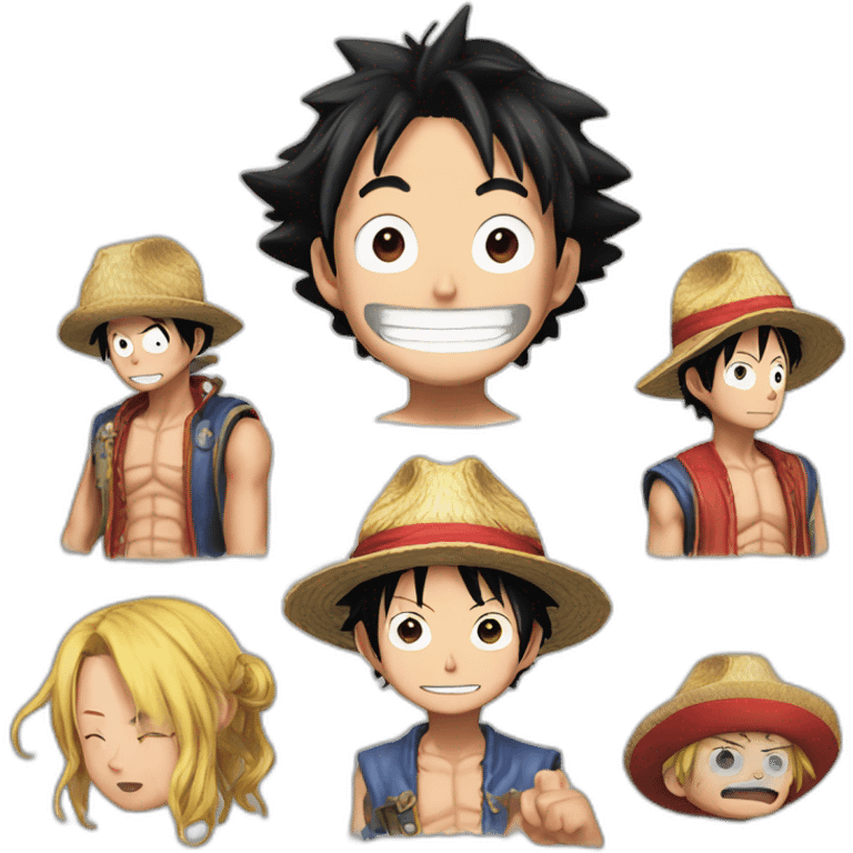 Luffy et hankoch emoji