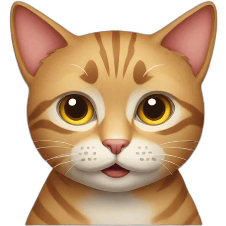 Suspicious cat emoji