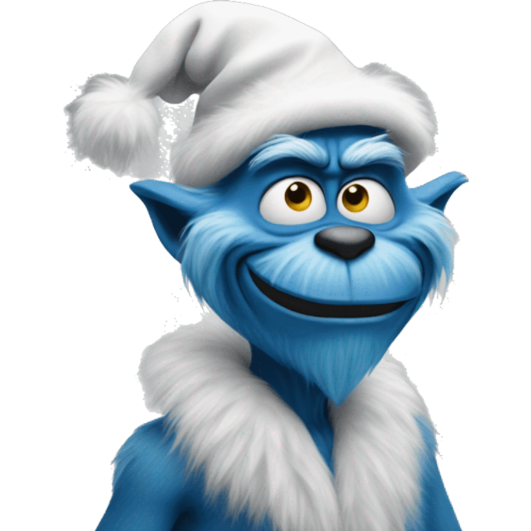 blue grinch emoji