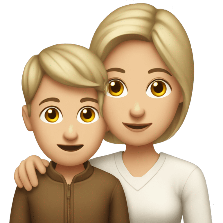 slavic mom and son talking emoji