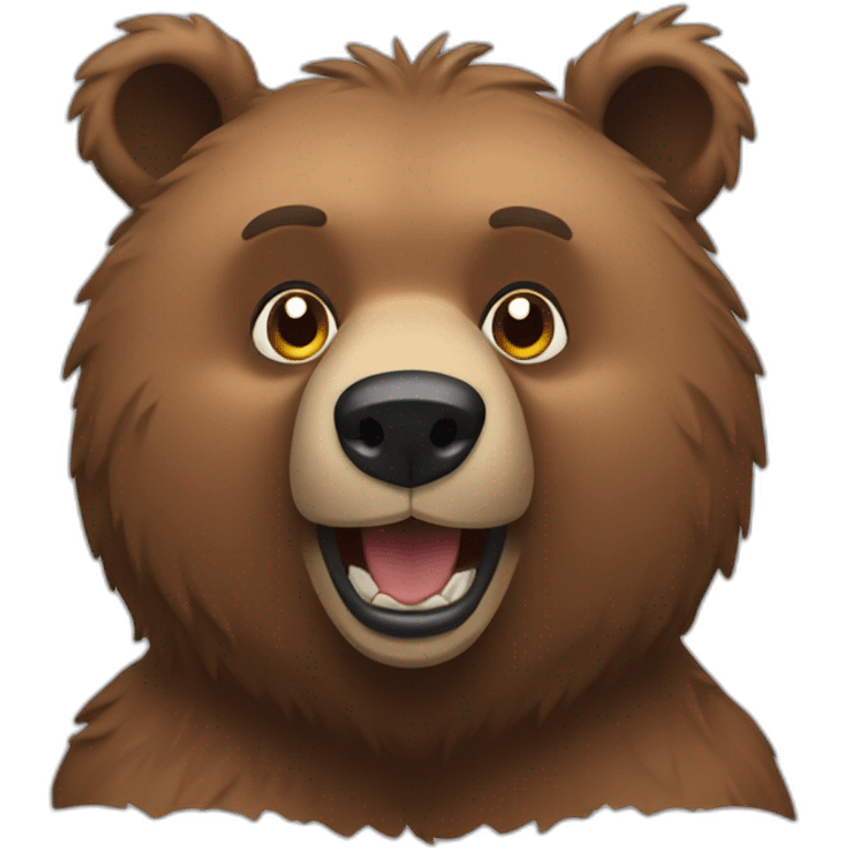 Grizzly bear emoji