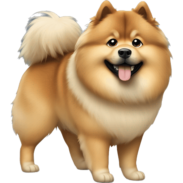 Eurasier dog walking emoji