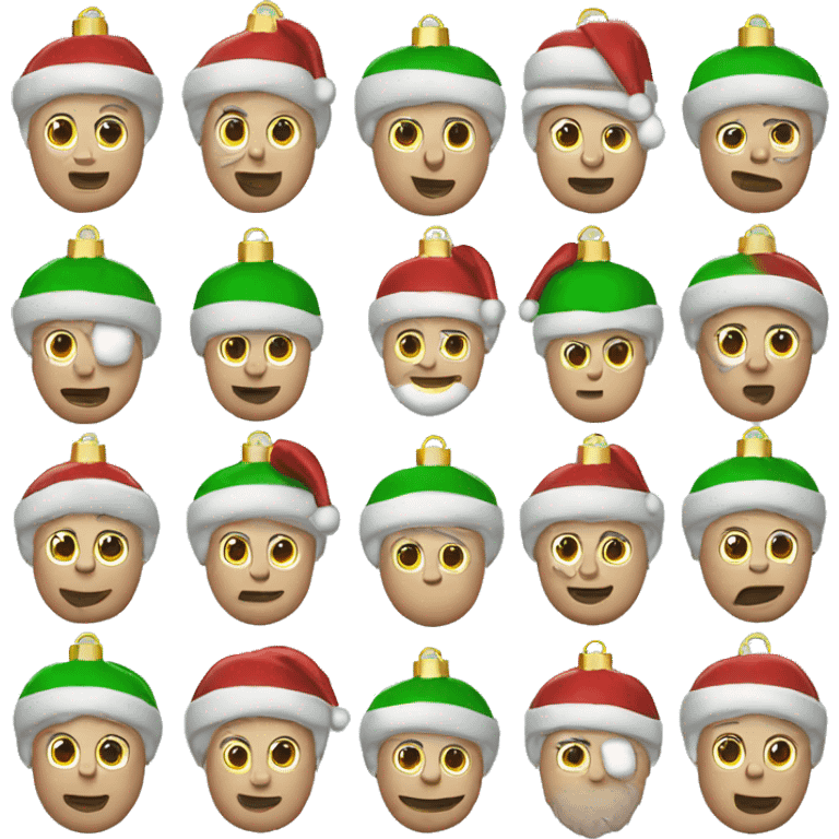 christmas ornaments  emoji