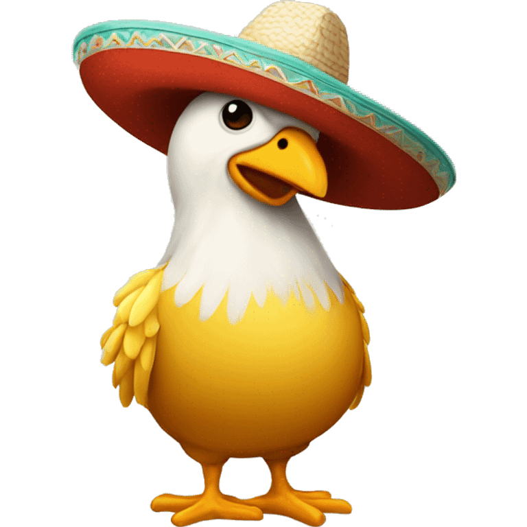 Pollito con sombrero emoji