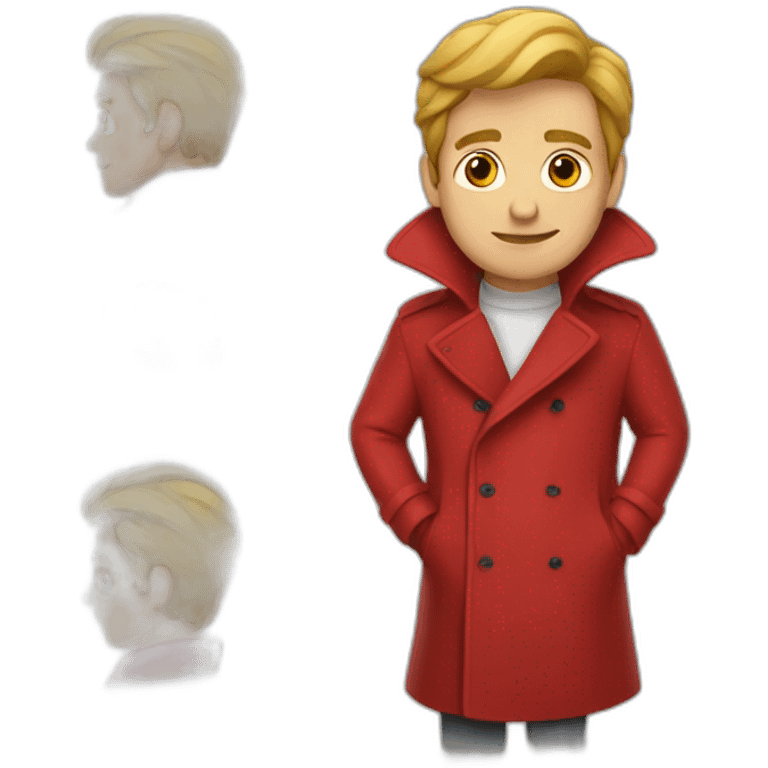 man in red trenchcoat emoji