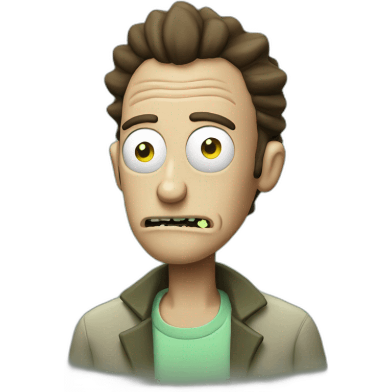 Rick eating morty emoji