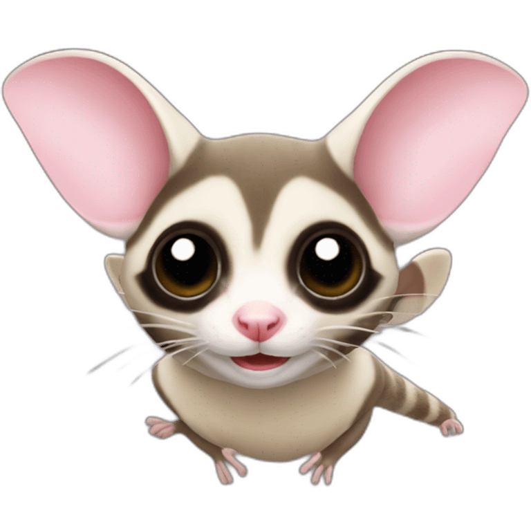 flying sugar glider emoji