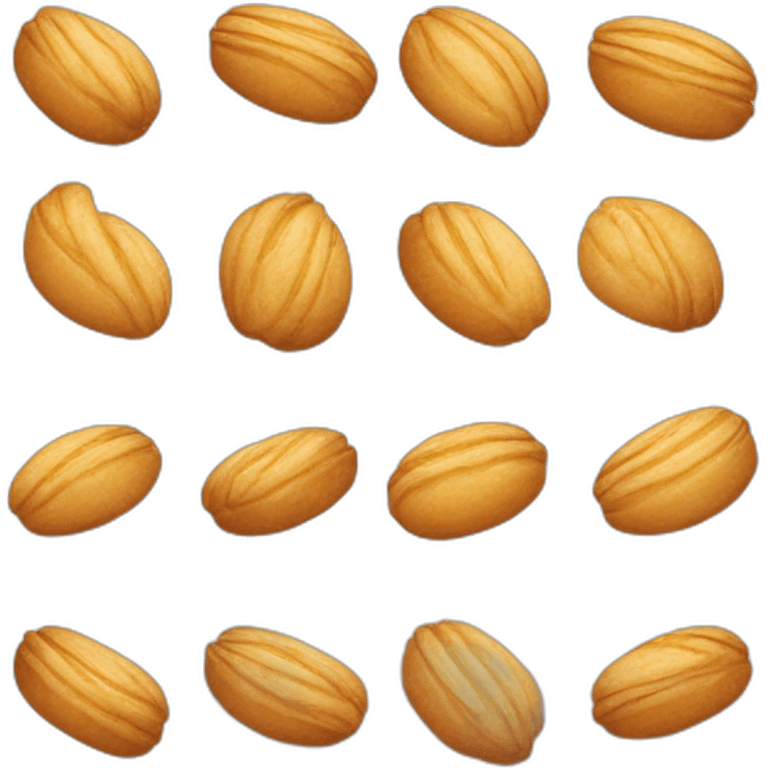 créé moi une friandise ressemblant à une madeleine emoji