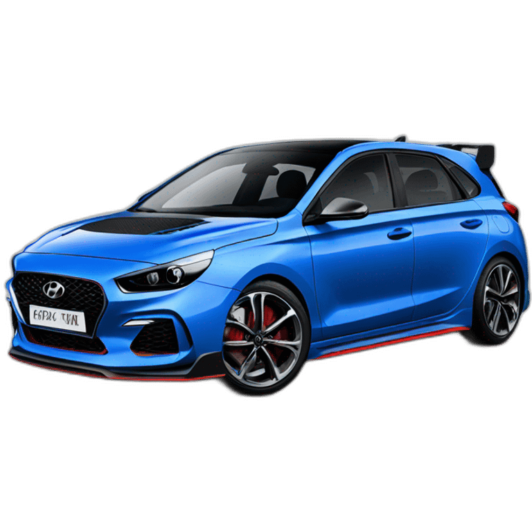 Hyundai i30N azul emoji