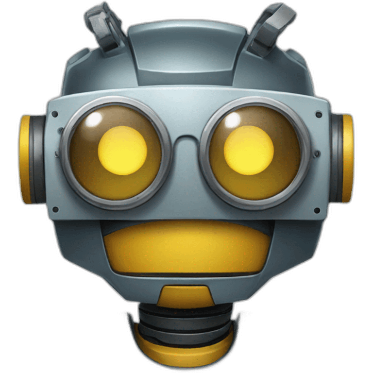 Robot con lentes emoji