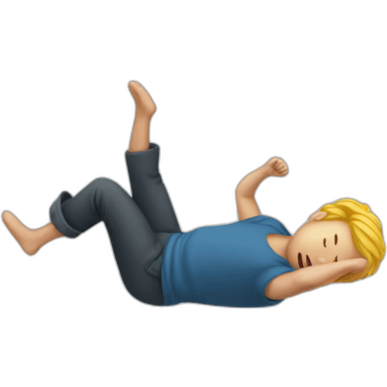 Person falling emoji