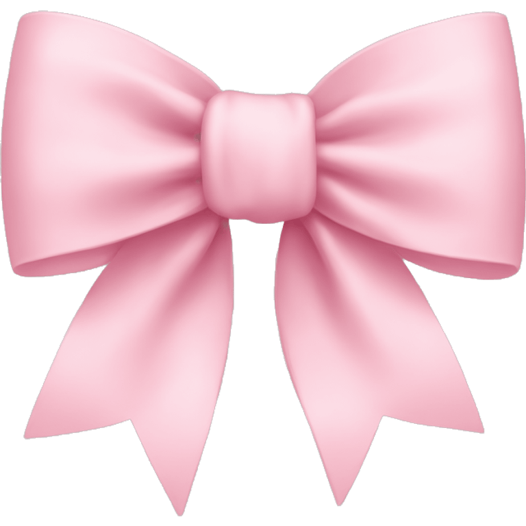 light pink bow on light pink bow emoji