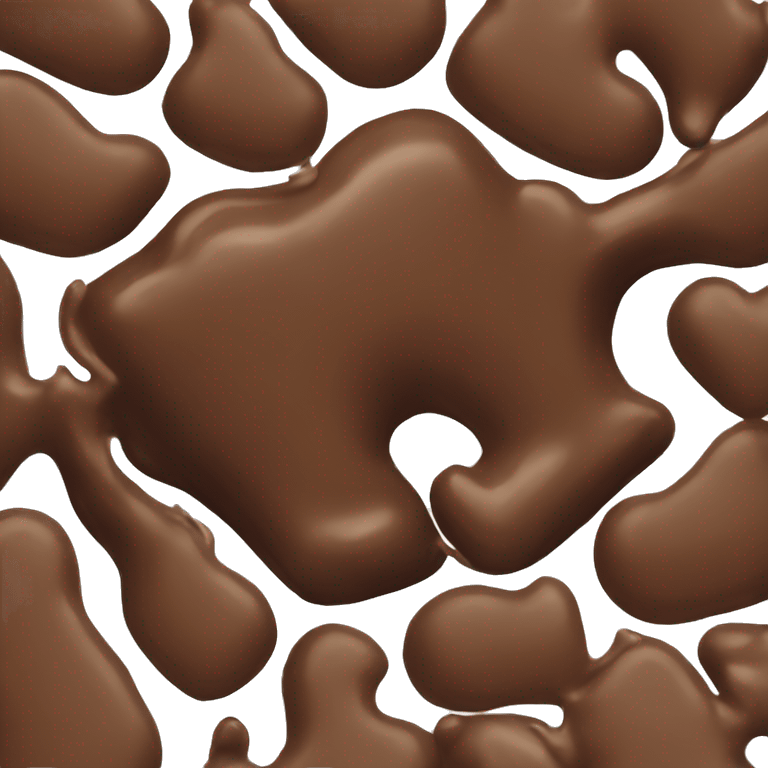 melted chocolate emoji