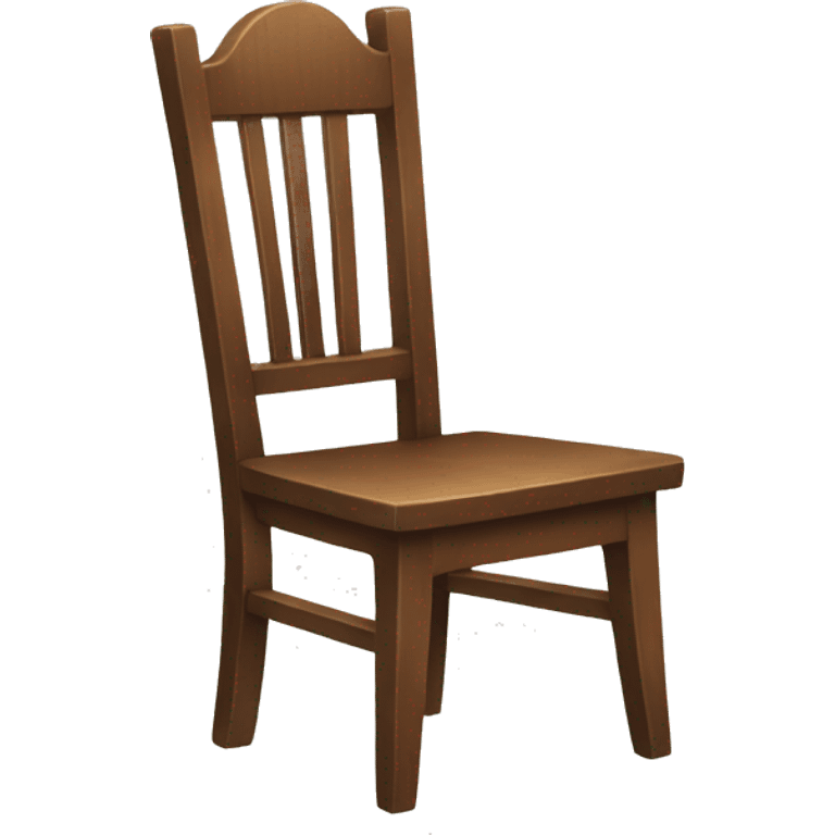 Wooden chair emoji