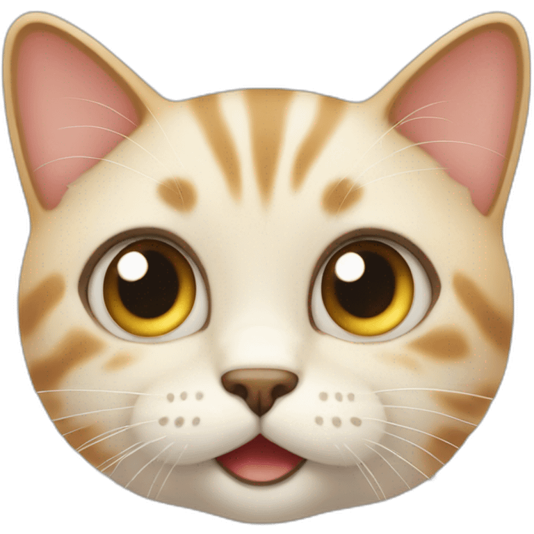 amazed super cute cat emoji