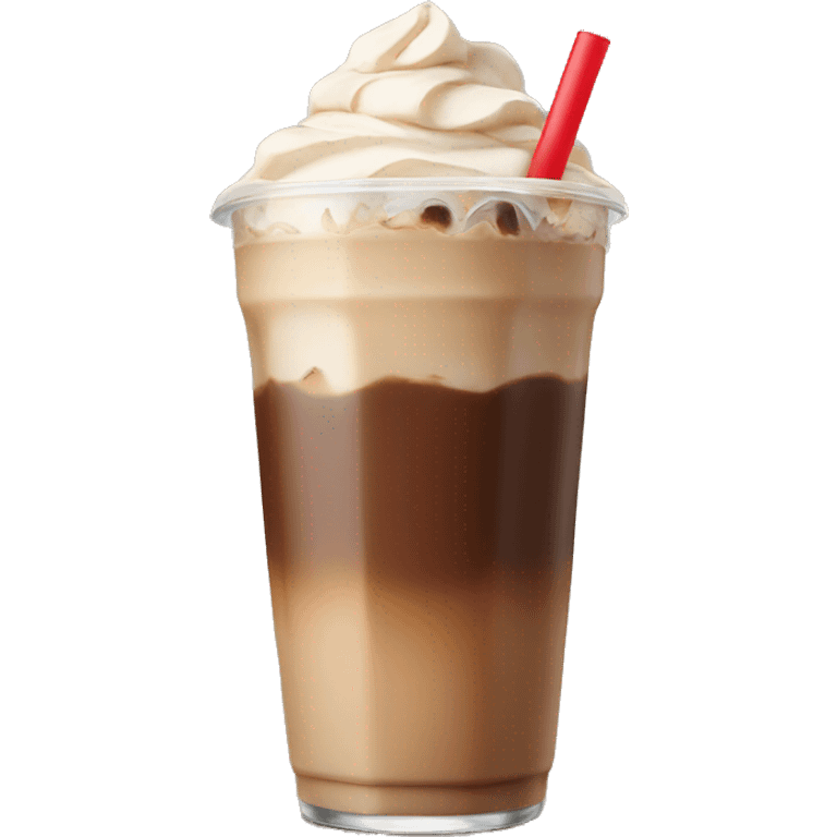 Chocolate iced latte emoji