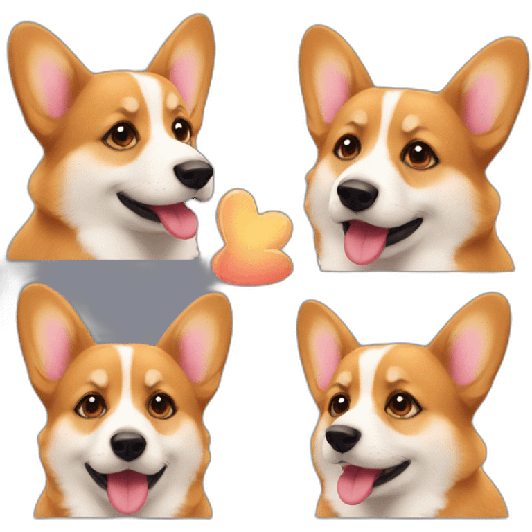 corgi make kiss emoji