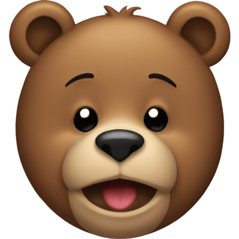 The bear kisses emoji