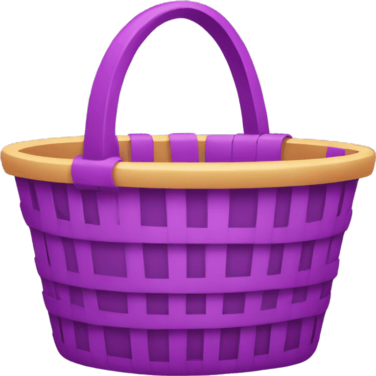 purple basket shopping emoji