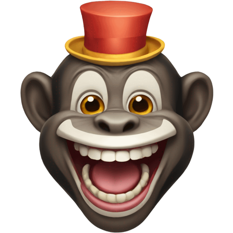 Monkey Clown Laughing emoji