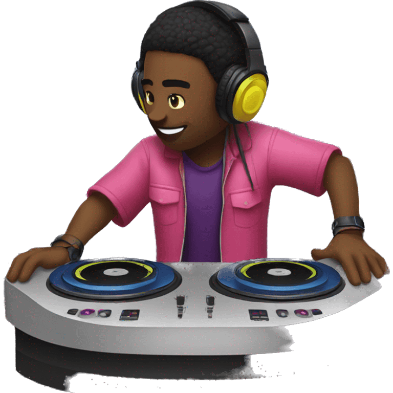 DJ MIXING IN A DANCE CLUB emoji