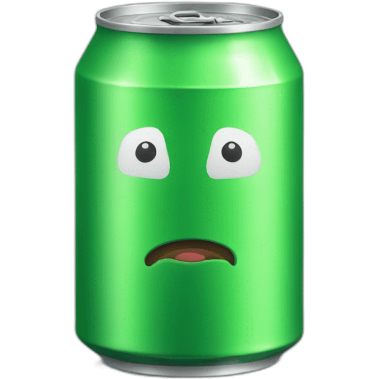 a beverage green can with no logo emoji